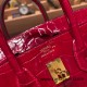 Hermes Birkin25 Crocodile Niloticus Q5/Rouse CasaqueGold Hardware Full Handmade 007