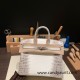 Hermes Birkin25 Crocodile Niloticus Himalaya 01Gold Hardware Full Handmade 008