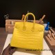 Hermes Birkin25 Crocodile Niloticus M9 / mimosa Gold Hardware Full Handmade 010