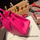 Birkin25 Ostrich& Crocodile 8T Rose Candy& 5J Fuschia Silver Hardware Full Handmade 018