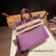 Birkin25 Ostrich &Crocodile P9/ Anemone& N5/CASSIS Gold Hardware Full Handmade 020