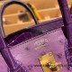 Birkin25 Ostrich &Crocodile P9/ Anemone& N5/CASSIS Gold Hardware Full Handmade 020