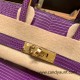 Hermes Birkin 25cm Lizard P9/Anemone Gold Hardware Full Handmade 028