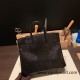 Hermes Birkin 25cm Lizard 89 /Black Gold Hardware Full Handmade 032