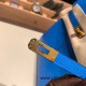 Hermes Birkin 25cm Lizard T7/Blue Hydra Gold Hardware Full Handmade 033