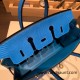 Hermes Birkin 25cm Lizard T7/Blue Hydra Gold Hardware Full Handmade 033