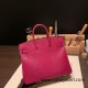 Hermes Birkin 25cm Lizard K5/Tosca Gold Hardware Full Handmade 035