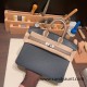 Hermes Birkin 25cm Epsom 2Z /Blue nuit & 81 /Gris Tourterelle Silver Hardware Full Handmade 040