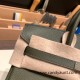 Hermes Birkin 25cm Epsom C6 /Vert Gris Silver Hardware Full Handmade 047