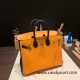 Hermes Birkin 25cm Epsom 9H/ Soleil & 73 /Blue Saphir Gold Hardware Full Handmade 056