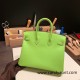 Hermes Birkin 25cm Epsom 6R/ Kiwi Silver Hardware Full Handmade 068