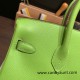 Hermes Birkin 25cm Epsom 6R/ Kiwi Silver Hardware Full Handmade 068