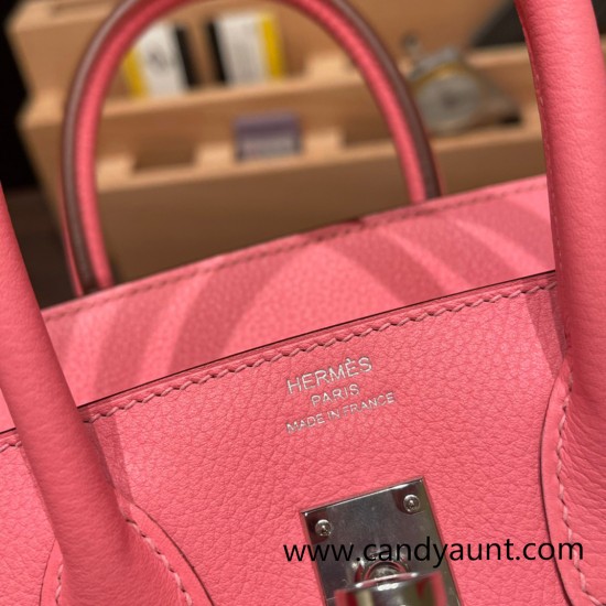 Hermes Birkin 25cm swift K4 /Rose d’ete Gold Hardware Full Handmade 071