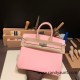 Hermes Birkin 25cm swift 3Q/Rose Sakura Silver Hardware Full Handmade 073