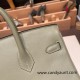 Hermes Birkin 25cm swift Q1/ Sauge Silver Hardware Full Handmade 077