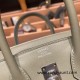 Hermes Birkin 25cm swift Q1/ Sauge Silver Hardware Full Handmade 077