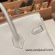 Hermes Birkin 25cm swift 80 Pearl Grey Silver Hardware Full Handmade 080