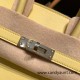 Hermes Birkin 25cm swift 1Z /Jaune Poussin Silver Hardware Full Handmade 083