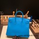 Hermes Birkin 25cm swift 0F /Blue Frida Gold Hardware Full Handmade 084