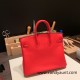 Hermes Birkin 25cm swift S3/Rouge Cœur Silver Hardware Full Handmade 085