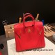 Hermes Birkin 25cm swift S3 /Rouge Cœur Silver Hardware Full Handmade 086