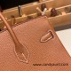 Hermes Birkin 25cm togo 37/Gold Gold Hardware Full Handmade 088