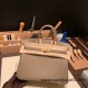 Hermes birkin 30cm stock Swift & Canvas 0M/Chai Silver Hardware  Full Handmade birkin30-092