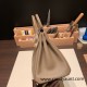 Hermes Birkin 25cm togo 18 /Étoupe Grey Gold Hardware Full Handmade 100