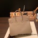 Hermes Birkin 25cm togo 18 /Étoupe Grey Gold Hardware Full Handmade 100