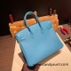 Hermes Birkin 25cm togo P3 /Blue du Nord Silver Hardware Full Handmade 101