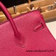 Hermes Birkin 25cm togo B5 /Ruby Gold Hardware Full Handmade 104