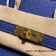 Hermes Birkin 25cm togo 7T/ Blue Electric Gold Hardware Full Handmade 107