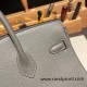 Hermes Birkin 25cm togo 0L/ Gris Meyer Gold Hardware Full Handmade 116