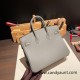 Hermes Birkin 25cm togo 0L/ Gris Meyer Gold Hardware Full Handmade 116