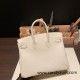 Hermes Birkin 25cm togo 10/ Craie  Rose Gold  Hardware Full Handmade 123