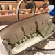 Hermes Birkin 25cm togo new stock Birkin 18/Étoupe Grey&10 /Craie Full Handmade 136