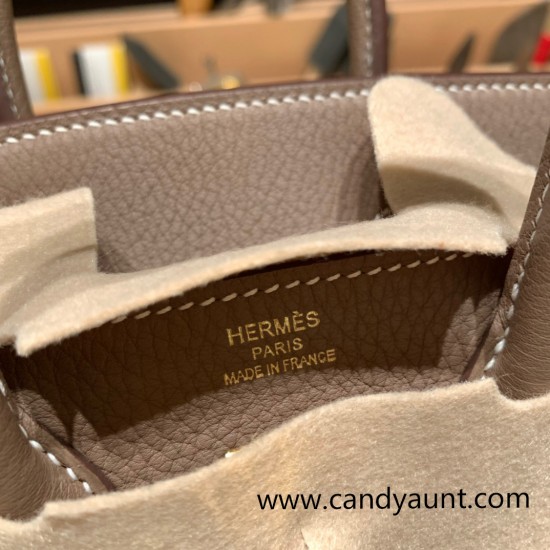 Hermes Birkin 25cm togo new stock Birkin 18 /Étoupe Grey  Gold Hardware Full Handmade 138