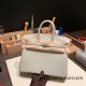 Hermes Birkin 25cm togo new stock Birkin 80/Pearl Grey Silver Hardware Full Handmade 141