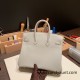 Hermes Birkin 25cm togo new stock Birkin 80/Pearl Grey Silver Hardware Full Handmade 141