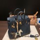 Hermes Birkin 25cm togo  6O/Vert Cypres & S4 /Deep Blue Full Handmade 148