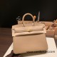 Hermes Birkin 25cm togo 14/Beige Gold Hardware Full Handmade 150