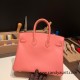 Hermes Birkin 25cm togo K4 /Rose d’ete Silver Hardware Full Handmade 152