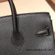 Hermes Birkin 25cm togo 89 /Black (Noir) Silver Hardware Full Handmade 154