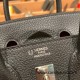 Hermes Birkin 25cm togo 89 /Black (Noir) Silver Hardware Full Handmade 154