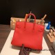 Hermes Birkin 25cm togo S3 /Rouge Cœur Silver Hardware Full Handmade 156