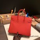 Hermes Birkin 25cm togo S3 /Rouge Cœur Gold Hardware Full Handmade 157