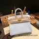 Hermes Birkin 25cm togo 7R /Azur Gold Hardware Full Handmade 163