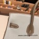 Hermes Birkin 25cm Chevre 80 /Pearl Grey& 18/Étoupe Grey Silver Hardware Full Handmade 170