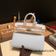 Hermes Birkin25 sellier Epsom 7R Azur Full Handmade birkin25-w005