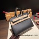 Hermes Birkin25 sellier Epsom 89 Black (Noir)Full Handmade birkin25-w013